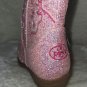 Cowboy Boots Blush Pink Sparkle Glitter Youth Size US 2 By Pawz NEW