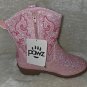 Cowboy Boots Blush Pink Sparkle Glitter Youth Size US 2 By Pawz NEW