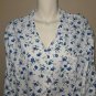 Eileen West White Floral 2 Piece 100% Cotton Pajama Set Size 2X NEW 75708X