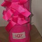 UGG Bailey Bow Pink Suede Boot Mismatch KIDS Size 10 Left / Right 11