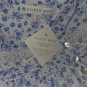 EILEEN WEST Long Sleeve White & Blue Floral 100% Cotton Nightgown Gown PL NEW C4