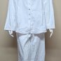 Eileen West White Cozy Button Top & Pants 2 Piece Pajama Set Size XL NEW 75693
