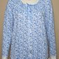 Eileen West Blue Floral Pajama Top Bottom 2 Piece Set Size Small NEW E5720076