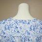 Eileen West White Blue Floral Modal Cotton Two Piece Pajama Set SM NEW E5720199