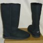 UGG Australia Classic Tall Black Suede Boots KIDS Youth Size US 2 NEW #5229