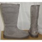UGG Australia ALBER Water Resistant SUEDE SHEARLING Gray Boots Women US 5 NEW