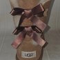 UGG BAILEY BOW Chestnut Suede Boots Youth 4 = Women US 6 NEW , No Box 3280 K