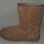 UGG Australia CLASSIC SHORT Chestnut Suede Sheepskin Boots US 6,EU 37 NEW #5825