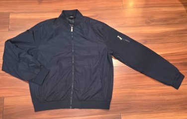 True Classic Navy Bomber Jacket, 4-Pocket Men Size Large NEW , NO TAG