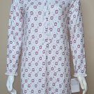 Lanz of Salzburg Short Knit Cozy Nightgown Christmas Wreath Long Sleeve Size XS