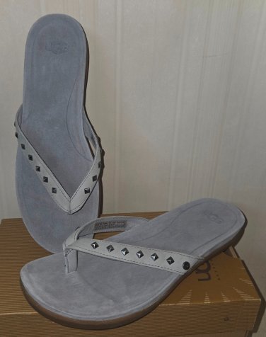 UGG SADIE Gray Studded Comfortable Sandals Women&acirc;��s Size US 10, EU 41 NEW, NO BOX