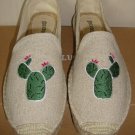 Soludos Cactus Embroidered Platform Espadrilles Slip On Shoes Size US 8 NEW