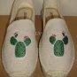 Soludos Cactus Embroidered Platform Espadrilles Slip On Shoes Size US 8 NEW