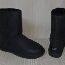 UGG Black Classic Short Leather Boot Water Resistant MISMATCH Left US 7 Right 8