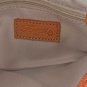 FOSSIL Orange Leather  Bag Zipped Purse