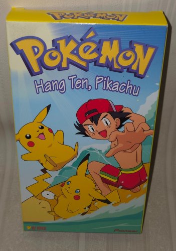Pok&Atilde;&copy;mon Hang Ten Pikachu! VHS Vintage