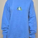 Emma Chamberlain Rabbit Bunny Crewneck  Sweater Blue Size LARGE New NO tag