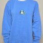 Emma Chamberlain Rabbit Bunny Crewneck  Sweater Blue Size LARGE New NO tag