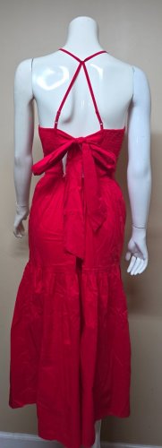 Evereve Fiesta Eloise Poplin Long Dress Size XS NEW , NO TAG