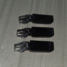 Tumi Replacement Sliders / Zipper Pulls / Pull Tabs  Interior Lot of 3