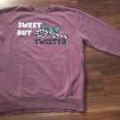 Cody Ko Holiday Merch Pink Sweet but Twisted Crewneck Sweater Size M Long Sleeve
