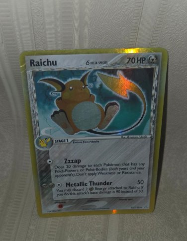Pok&Atilde;&copy;mon Raichu Delta Species Stage 1 Card 15/110 2006