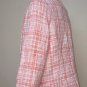 Talbots Tweed Open Front Blazer Jacket Women Size 16