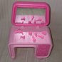 Vintage Barbie Ribbons & Roses Bed Pink  #5620 and Vanity 2469