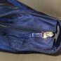 Tumi Navy Blue ToteBag Nylon Leather Trim Gold Hardware Purse