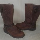 UGG Australia Jasper Brown Leather Lined Winter Boots Women Size US 7 #1009280