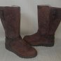 UGG Australia Jasper Brown Leather Lined Winter Boots Women Size US 7 #1009280