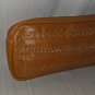KERRY GRIMA Twisted Design Leather Pouch Zippered Cosmetic Bag