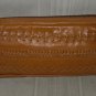 KERRY GRIMA Twisted Design Leather Pouch Zippered Cosmetic Bag