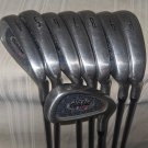 Cleveland VAS+ Irons 3-9 + PW Stiff Flex Steel Golf Club Set RH. Cleveland Grips