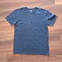 True Classic Henley T-Shirt NAVY Short Sleeve Button Neck Tee Size Large New.