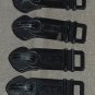 TUMI Large Replacement Zipper Pulls Sliders Black Metal 1/2&acirc;�� x 1.5&acirc;�� Lot of 4