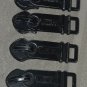 TUMI Large Replacement Zipper Pulls Sliders Black Metal 1/2&acirc;�� x 1.5&acirc;�� Lot of 4