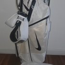 Nike Air Hybrid Golf Bag 14 Way - White Black with Rain Hood Cover