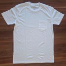 True Classic White Short Sleeve Crew Neck Shirt Lot of 2 Men Size Med w pocket