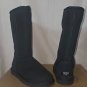 UGG Australia CLASSIC TALL Black Suede Sheepskin Boots US 5,EU 36 NEW #5815