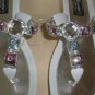 Grandco White Sandals Waterproof Thong BLING Silver Tone Jeweled  Size US 6 NEW