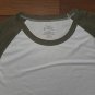 True Classic 3/4 Sleeve Two tone Crew Neck Shirt White & Green Men Size 2XL NEW
