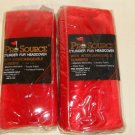 Pro source Golf RED Cylinder Fur headcover With Numbers,Lot of 2 covers NEW