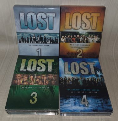 LOST Complete Seasons 1 2 3 4 TV Series DVD Box Set Lot Seasons 1-4