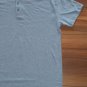 True Classic Henley T-Shirt Heather Indigo Short Sleeve Button Neck Tee Med New.