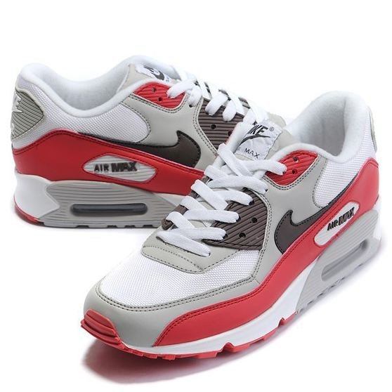 red and gray nike air max