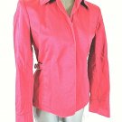 ANNE KLEIN womens Sz 8 L/S pink 1 snap enclosure fully LINED jacket (A3)P