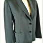 GARFIELD & MARKS womens petite Sz 4 L/S dark gray 2 button LINED jacket (A8)P