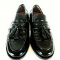 Johnston Murphy Black Leather Tassels Slip On Loafers Shoes Men's 8 M (SM4)