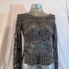 Aeropostale Women's Small Petite LONG SLEEVE GRAY SWEATER (C)